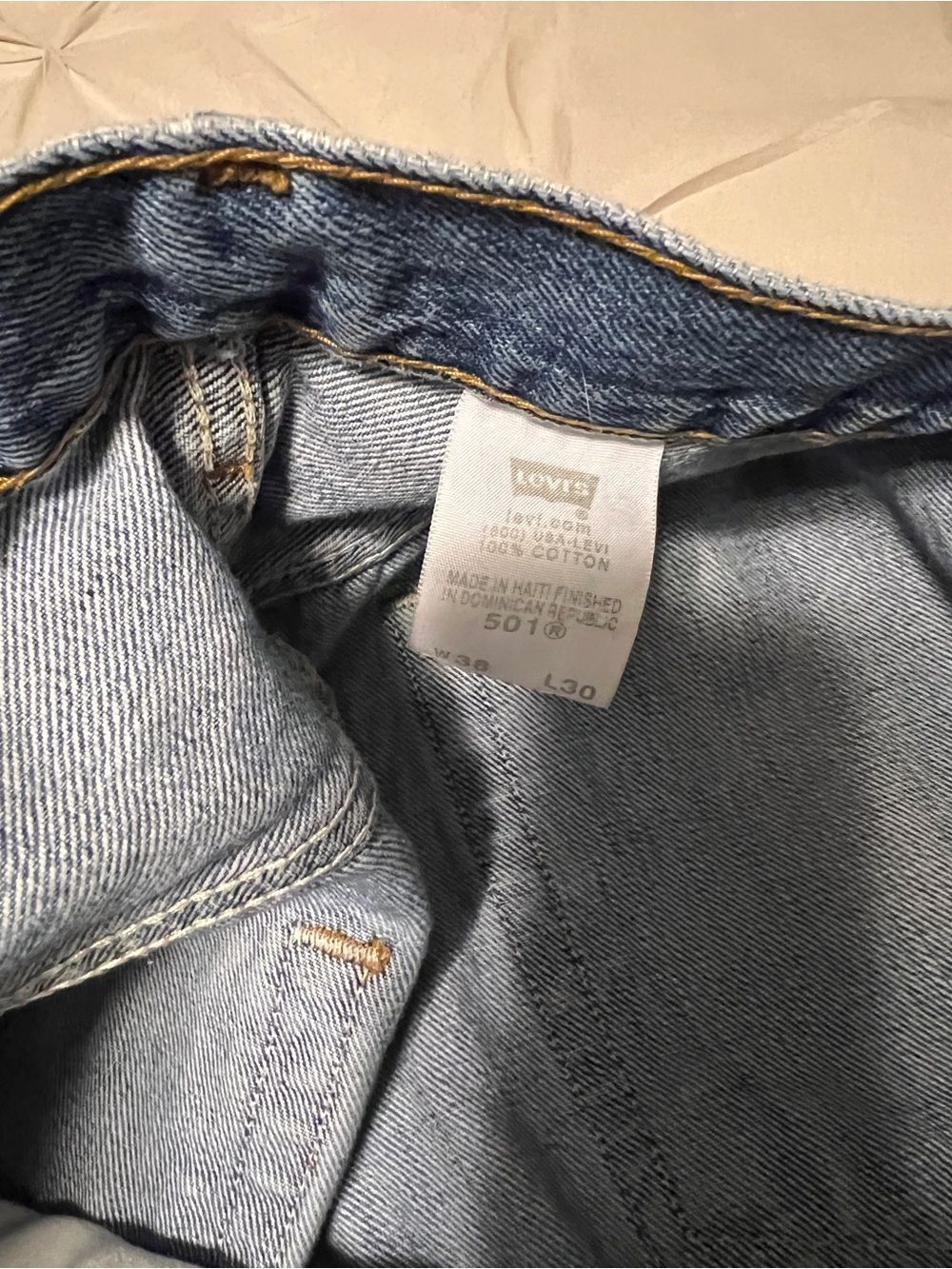 Levi's Straight Fit Men's Jeans in Blue Denim - Picture 5 of 9